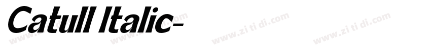 Catull Italic字体转换